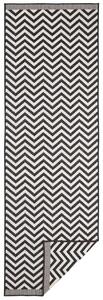 NORTHRUGS - Hanse Home koberce Kusový koberec Twin Supreme 103433 Palma black creme – na ven i na doma Rozměry koberců: 80x150