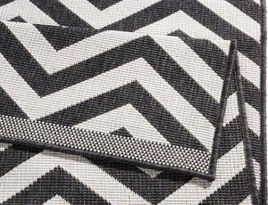 NORTHRUGS - Hanse Home koberce Kusový koberec Twin Supreme 103433 Palma black creme – na ven i na doma - 240x340 cm