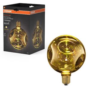 Matná LED žárovka E27 3,5 W DECOR LAMP, zlatá, střední