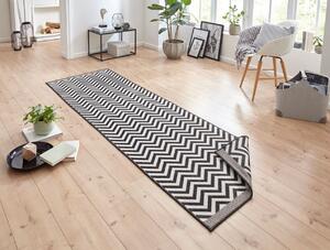 NORTHRUGS - Hanse Home koberce Kusový koberec Twin Supreme 103433 Palma black creme – na ven i na doma - 240x340 cm