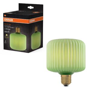 Matná LED žárovka E27 3,5 W DECOR LAMP, zelená, čtvercová