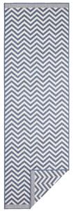 NORTHRUGS - Hanse Home koberce Kusový koberec Twin Supreme 103435 Palma blue creme – na ven i na doma - 80x250 cm