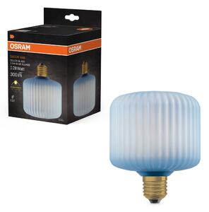 Matná LED žárovka E27 3,5 W DECOR LAMP, Modrá, čtvercová