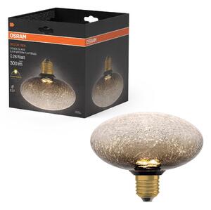 Matná LED žárovka E27 3,5 W DECOR LAMP, hnědá, plochá