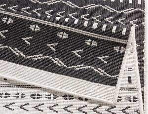 NORTHRUGS - Hanse Home koberce Kusový koberec Twin Supreme 103438 Kuba black creme – na ven i na doma - 200x290 cm