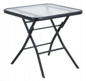 Kontrast Skládací zahradní stolek MODERN 60 cm čtverec černý