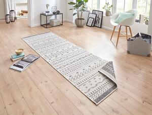 NORTHRUGS - Hanse Home koberce Kusový koberec Twin Supreme 103437 Kuba grey creme – na ven i na doma - 80x250 cm