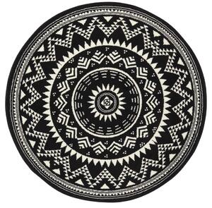 Kusový koberec Celebration 103441 Valencia Black-140x140 (průměr) kruh