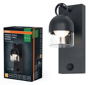 Venkovní svítidlo ENDURA® Style Cowbell IP65, šedá, teplá bílá, 110 °