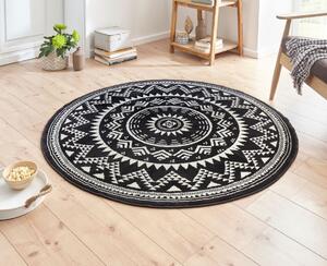 Hanse Home Collection koberce Kusový koberec Celebration 103441 Valencia Black ROZMĚR: 200x200 (průměr) kruh