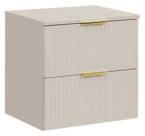 Comad Koupelnová sestava Adele Cashmere s deskou a skříňkami 60 cm kašmírová