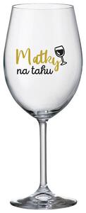 MATKY NA TAHU - čirá sklenička na víno 350 ml