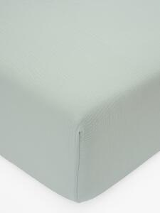 MK Lůžkoviny Mušelínové prostěradlo Alexia 140 x 200 cm - mátové