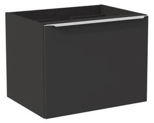 Comad Koupelnová sestava SantaFe s deskou, umyvadly, zrcadlem a skříňkami 140 cm černá