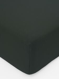MK Lůžkoviny Mušelínové prostěradlo Alexia 90 x 200 cm - tmavě zelené