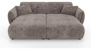 Taupe žinylková pohovka s lenoškou 252 cm Nelia Big – Ropez