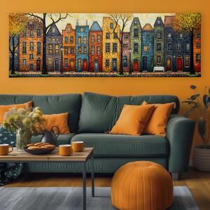 Obraz na plátně - Zapadlá ulička Winghamu FeelHappy.cz Velikost obrazu: 210 x 70 cm