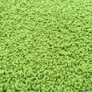 Vopi koberce Kusový zelený koberec Color Shaggy čtverec - 100x100 cm