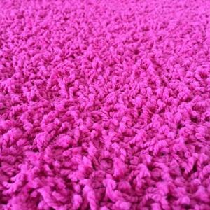 Vopi koberce Kusový růžový koberec Color Shaggy čtverec - 60x60 cm