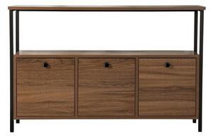 Konzolový stolek v dekoru ořechu v tmavě přírodní barvě 29,5x120 cm Solace – Kalune Design