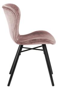 ACTONA Sada 2 ks − Židle Batilda A1 růžová 82.5 × 47 × 53 cm