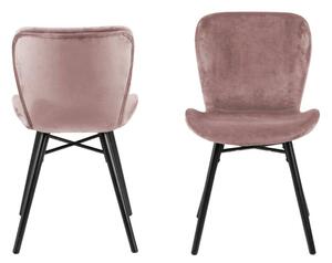 ACTONA Sada 2 ks − Židle Batilda A1 růžová 82.5 × 47 × 53 cm