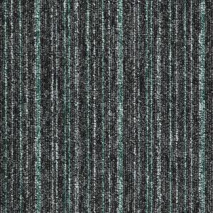 Balta koberce Kobercový čtverec Sonar Lines 4577 zelenočerný - 50x50 cm