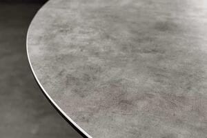 Invicta interior Kulatý jídelní stůl Alpine 120cm anthrazit keramika 44231