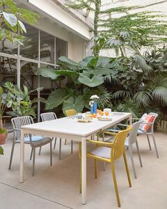 Zahradní rozkládací stůl tana 140 (200) x 90 cm bílý
