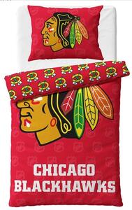 HOKEJOVÉ POVLEČENÍ NHL Chicago Blackhawks Shields 140x200/70x90 cm