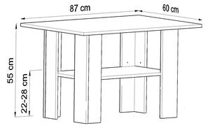 Konferenční stolek RAJA - dub sonoma