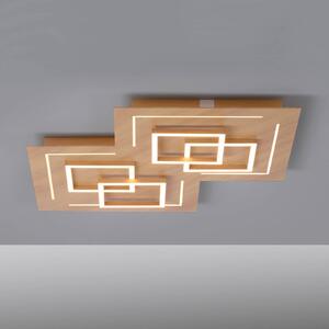 Paul Neuhaus Q-LINEA LED stropní světlo dřevo 60cm