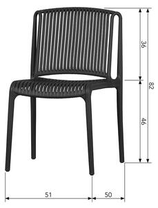 Jídelní židle ellie černá