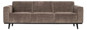 Třímístná pohovka statement 230 cm manšestr taupe