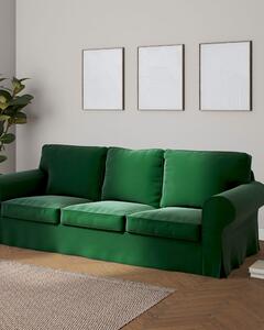 Potah na pohovku IKEA Ektorp 3-místná, nerozkládací barva zelená látka lesklé, sametová
