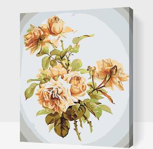Gario Malování podle čísel Vintage květiny IV Velikost: 40 x 50 cm, Rámování: Bez vnitřního rámu