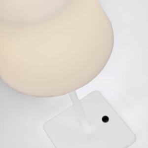 Venkovní stolní lampa luney bílá