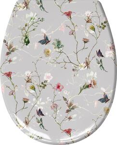 Kleine Wolke Flores záchodové prkénko s pomalým sklápěním bílá 1860148075