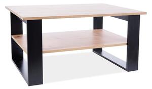 Konferenční stolek MABON - dub wotan / černý