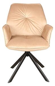 Otočná židle JADRANA 2 - béžová / černá