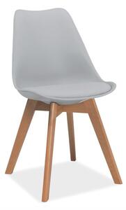 Jídelní židle KALIOPI 2 - dub / světle šedá