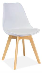 Jídelní židle KALIOPI 1 - buk / bílá