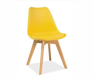Jídelní židle KALIOPI 1 - buk / žlutá