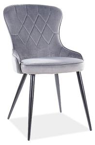 Stylová jídelní židle RUNA - černá / šedá