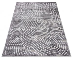 Makro Abra Moderní kusový koberec NIL 8011 1 644 šedý béžový bílý Rozměr: 80x150 cm