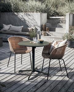 Zahradní stolek leho Ø 70 cm zelený