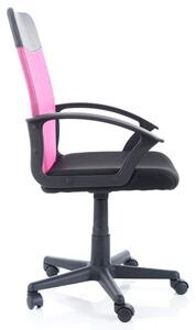 Otočná židle RALICA - růžová / černá