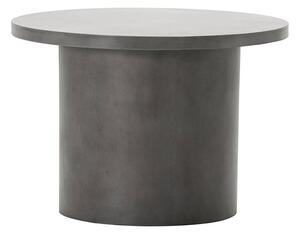 MUZZA Kulatý stolek teno Ø 65 x 45 cm šedý