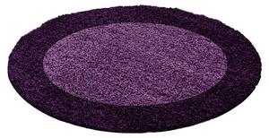 Ayyildiz koberce Kusový koberec Life Shaggy 1503 lila kruh - 120x120 (průměr) kruh cm