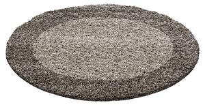 Ayyildiz koberce Kusový koberec Life Shaggy 1503 taupe kruh ROZMĚR: 120x120 (průměr) kruh